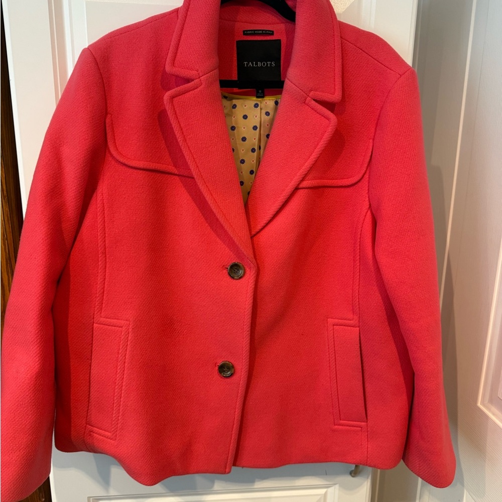 Talbots Women's Vibrant Pink jacket
